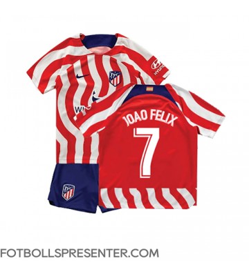 Atletico Madrid Joao Felix #7 Hemmatröja Barn 2022-23 Kortärmad (+ korta byxor)